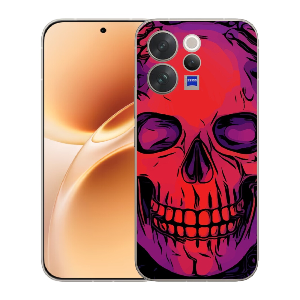 Gélový kryt mmCase na Vivo V70 - lebka