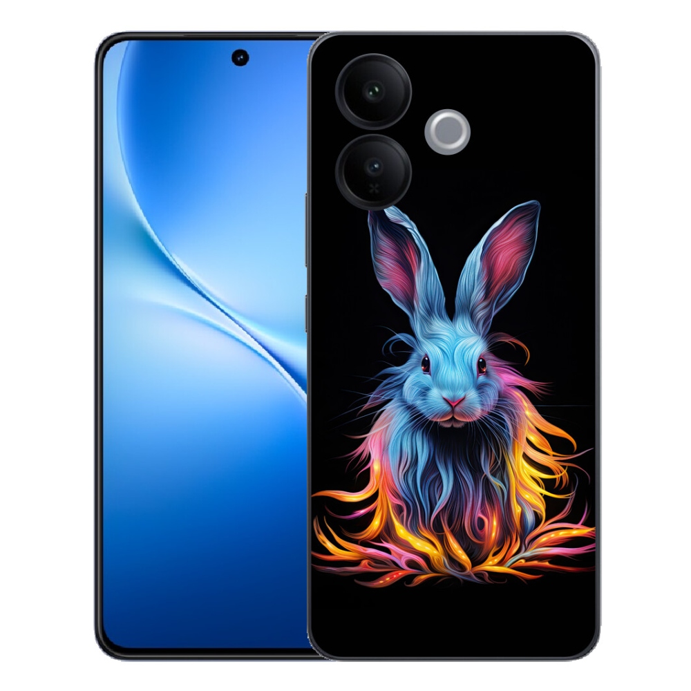 Gélový kryt mmCase na Vivo V70 Lite 5G - abstraktný zajac