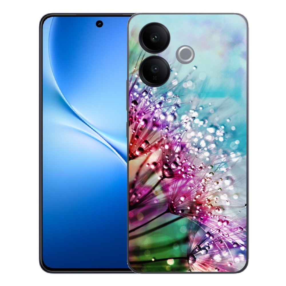 Gélový kryt mmCase na Vivo V70 Lite 5G - farebné kvety