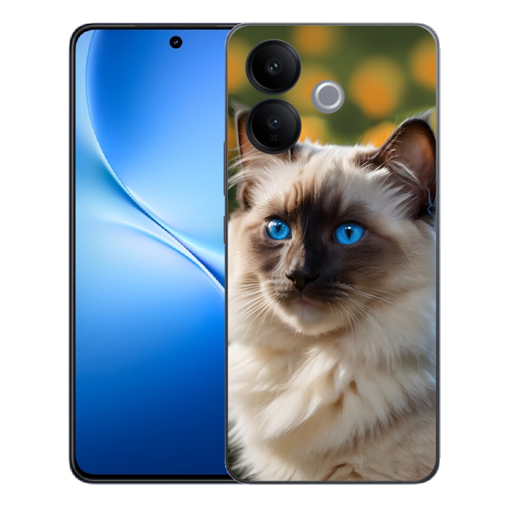 Gélový kryt mmCase na Vivo V70 Lite 5G - biely ragdoll