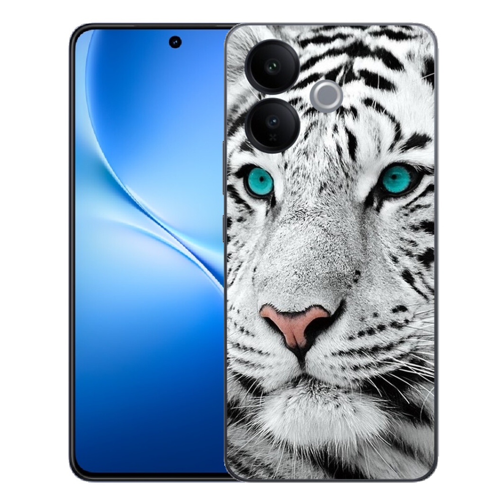 Gélový kryt mmCase na Vivo V70 Lite 5G - biely tiger