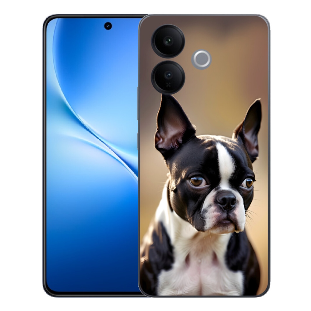 Gélový kryt mmCase na Vivo V70 Lite 5G - bostonský teriér