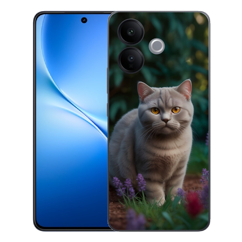 Gélový kryt mmCase na Vivo V70 Lite 5G - britská mačka