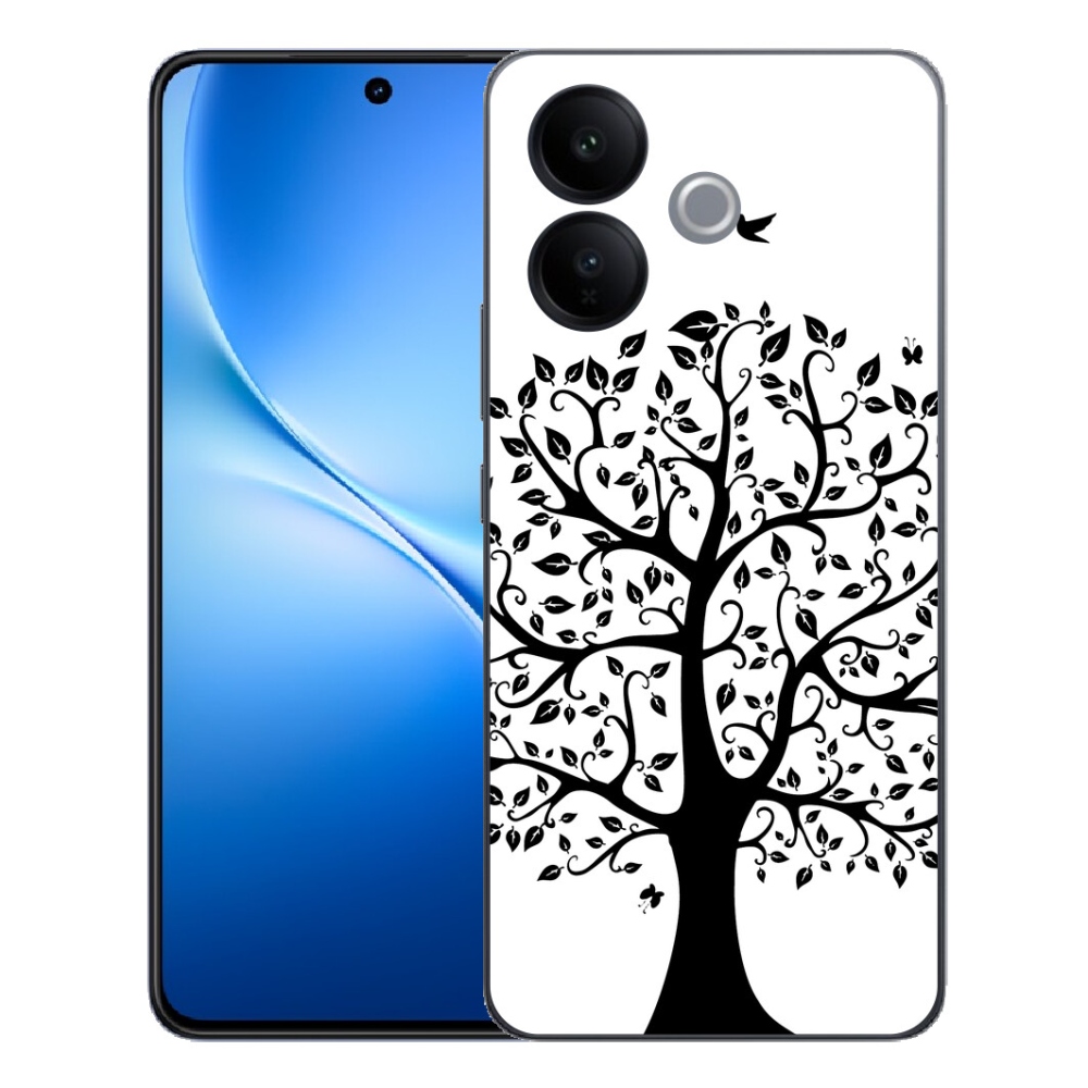 Gélový kryt mmCase na Vivo V70 Lite 5G - čiernobiely strom