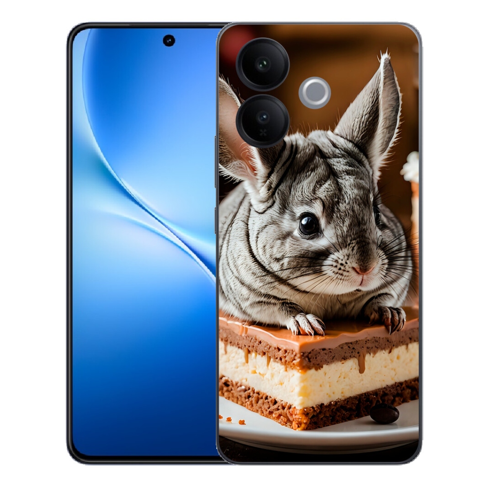 Gélový kryt mmCase na Vivo V70 Lite 5G - činčila