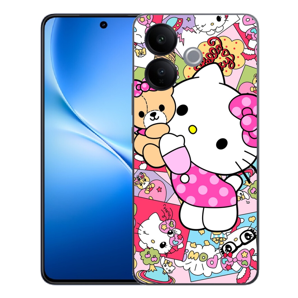 Gélový kryt mm Case na Vivo V70 Lite 5G - cute kitty