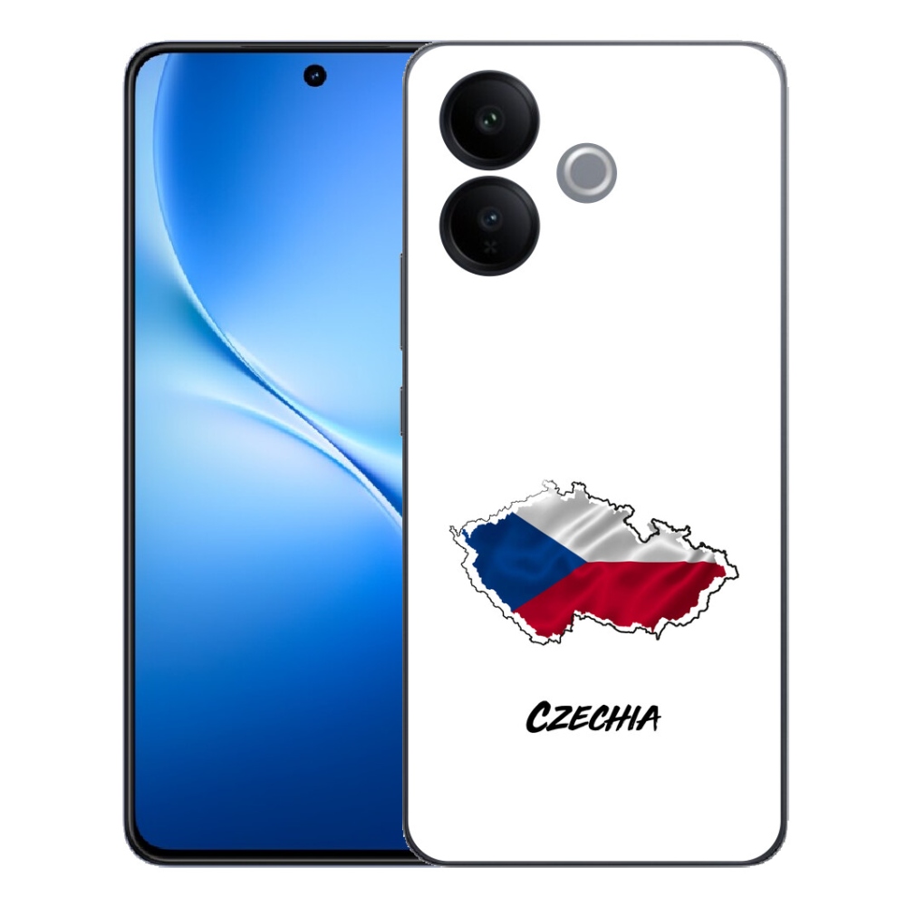 Gélový kryt mmCase na Vivo V70 Lite 5G - Slovakia biele pozadie