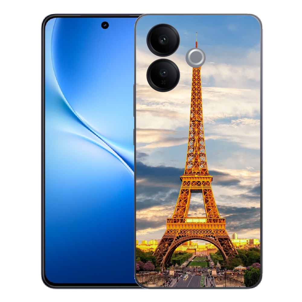Gélový kryt mmCase na Vivo V70 Lite 5G - eiffelova veža 3