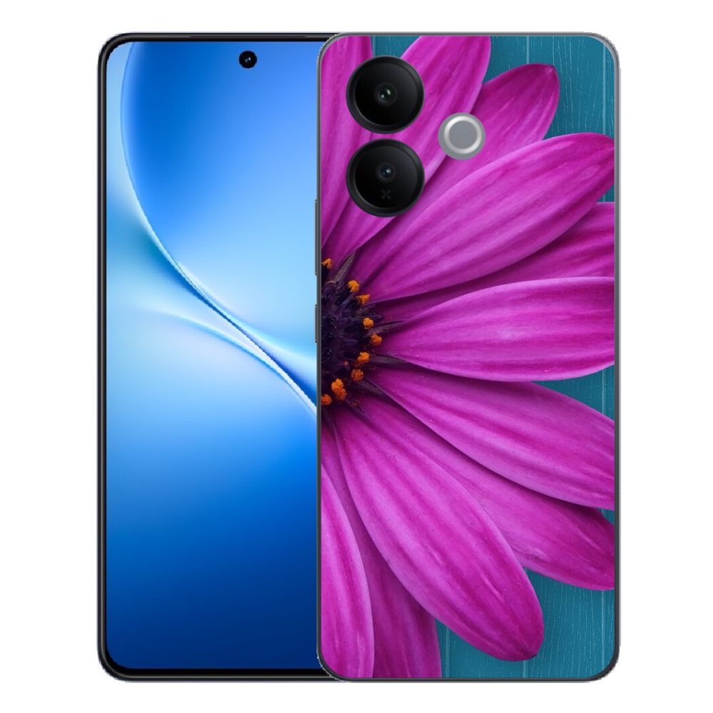 Gélový kryt mmCase na Vivo V70 Lite 5G - fialová margaréta