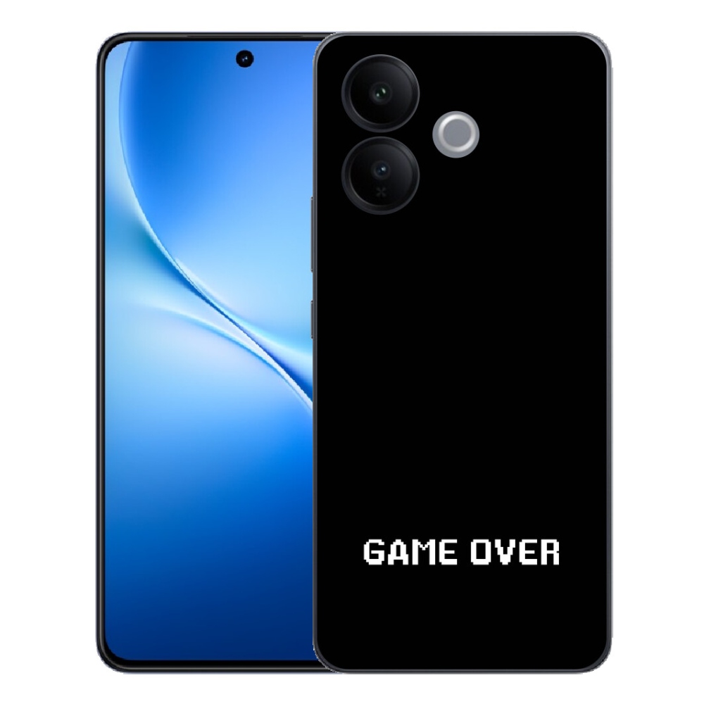 Gélový kryt mm Case na Vivo V70 Lite 5G - game over čierne pozadie