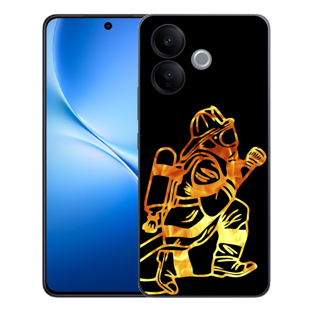 Gélový kryt mmCase na Vivo V70 Lite 5G - hasič 1