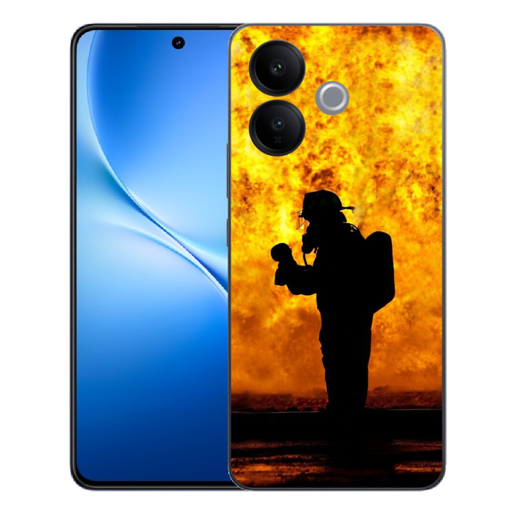Gélový kryt mmCase na Vivo V70 Lite 5G - hasič