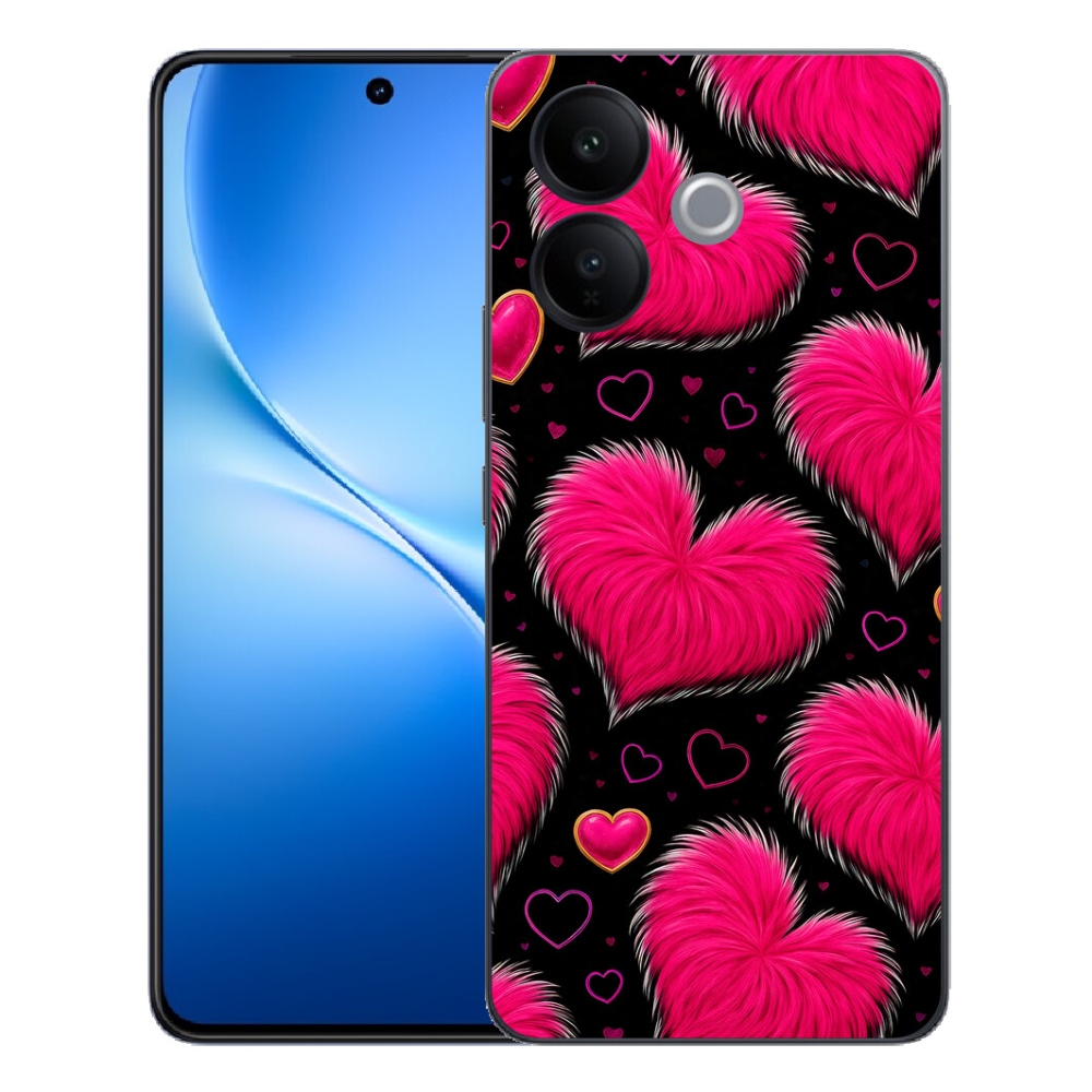 Gélový kryt mmCase na Vivo V70 Lite 5G - hebké srdce