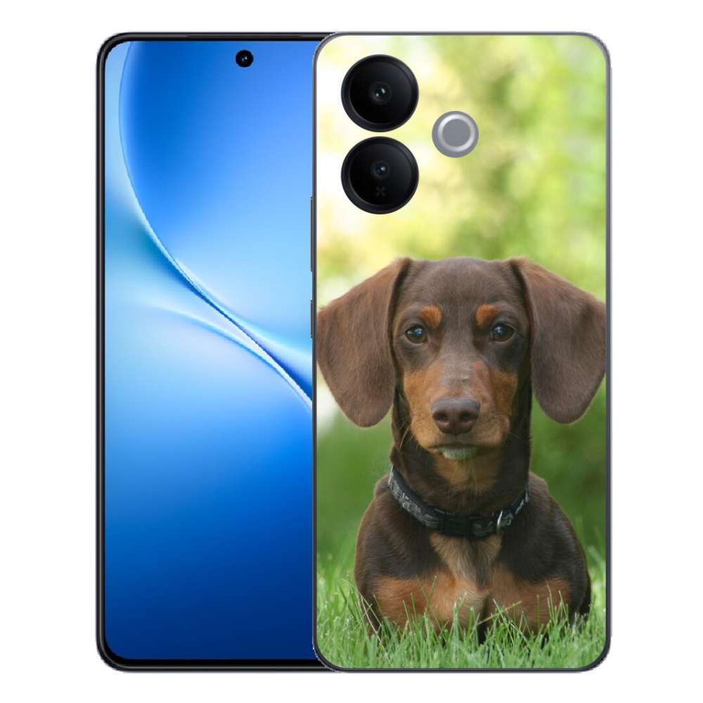 Gélový kryt mmCase na Vivo V70 Lite 5G - hnedý jazvečík
