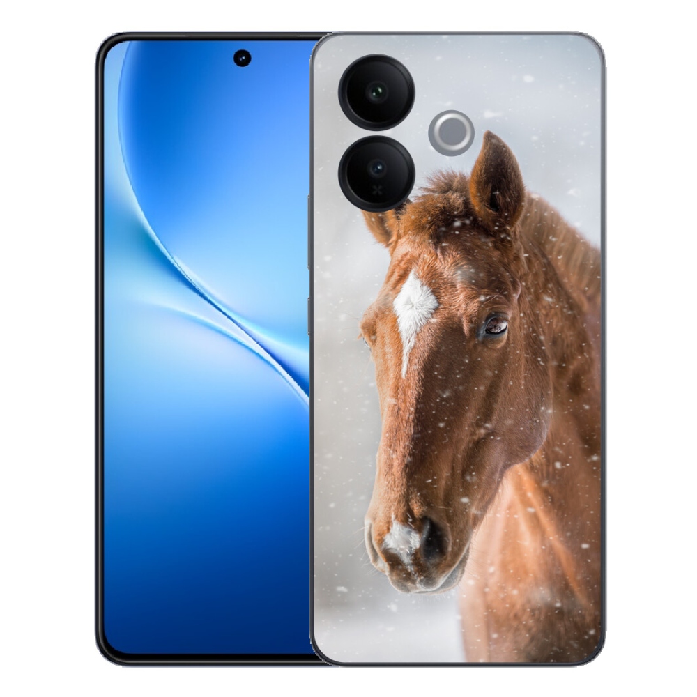 Gélový kryt mmCase na Vivo V70 Lite 5G - hnedý kôň 2