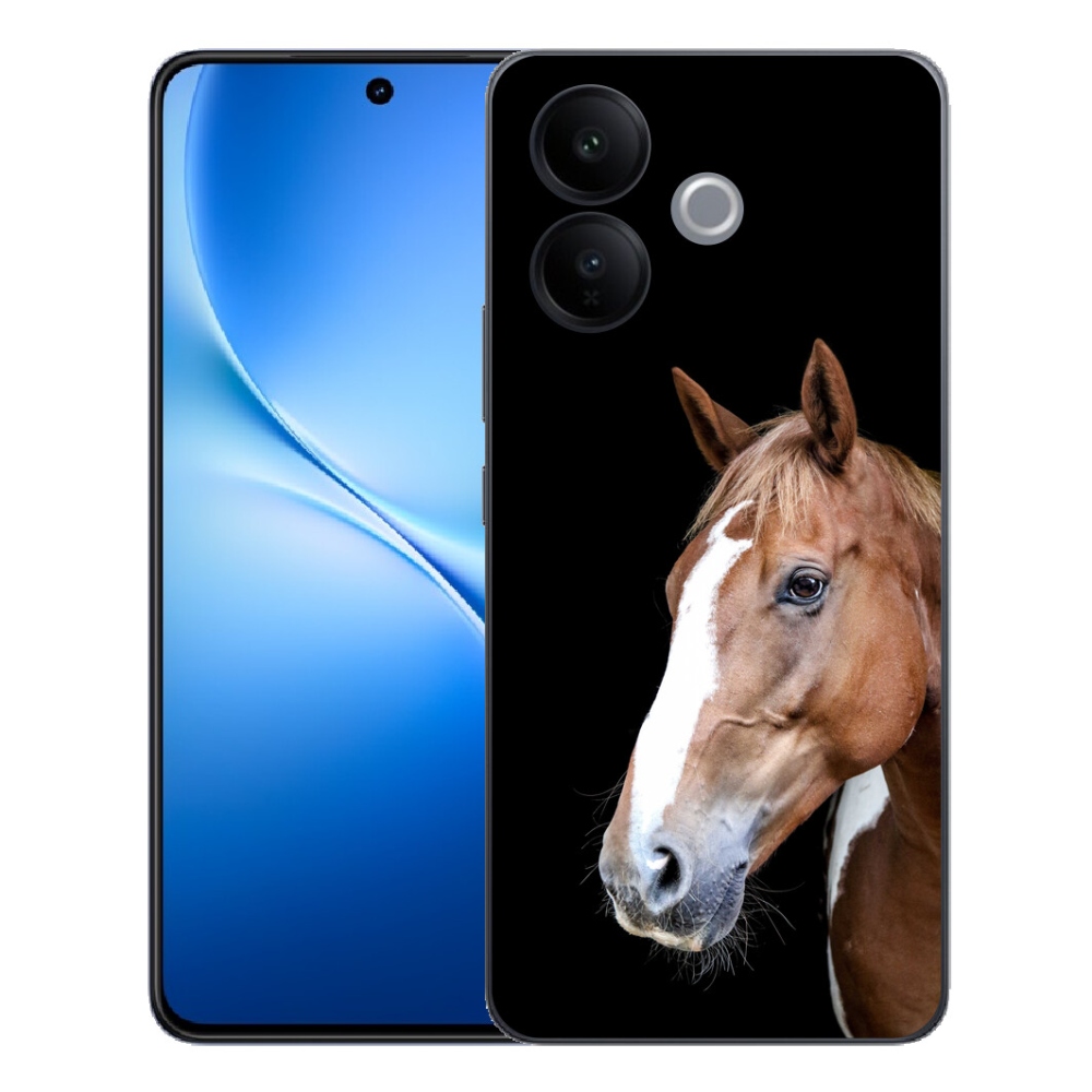 Gélový kryt mmCase na Vivo V70 Lite 5G - hnedý kôň 3