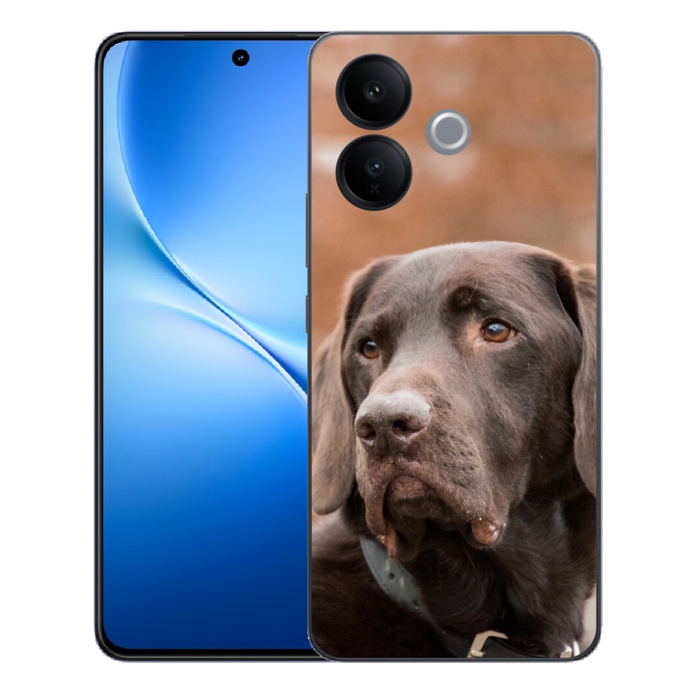 Gélový kryt mmCase na Vivo V70 Lite 5G - hnedý labrador