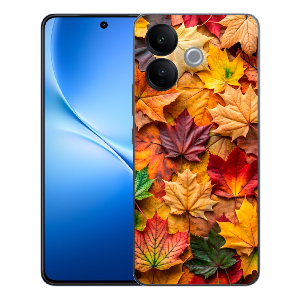 Gélový kryt mmCase na Vivo V70 Lite 5G - javorové listy 2