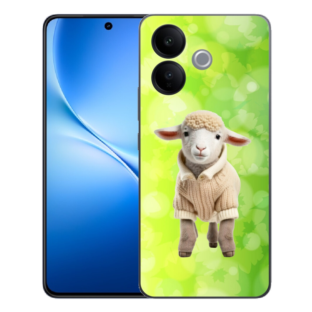 Gélový kryt mmCase na Vivo V70 Lite 5G - jahňa vo svetri