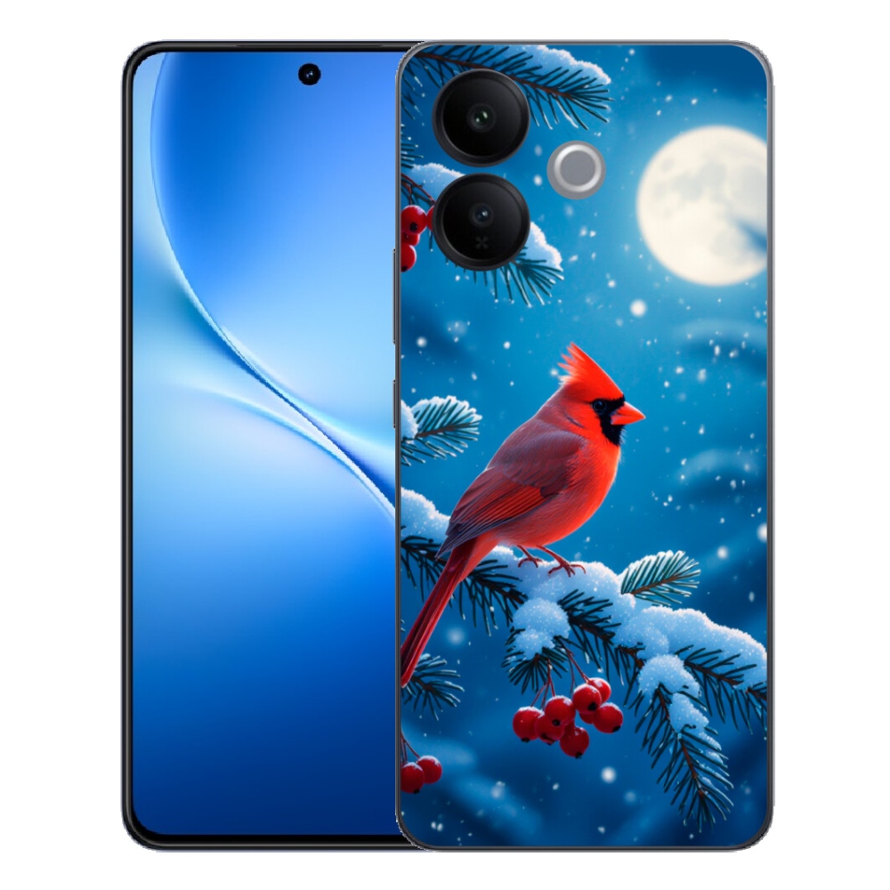 Gélový kryt mmCase na Vivo V70 Lite 5G - kardinál červený
