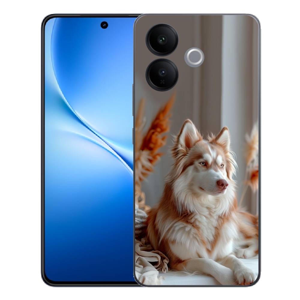 Gélový kryt mmCase na Vivo V70 Lite 5G - pokojný sibírsky husky