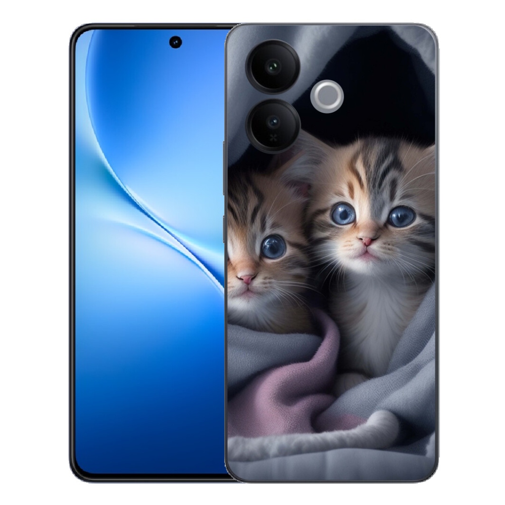 Gélový kryt mmCase na Vivo V70 Lite 5G - mačacie duo 2