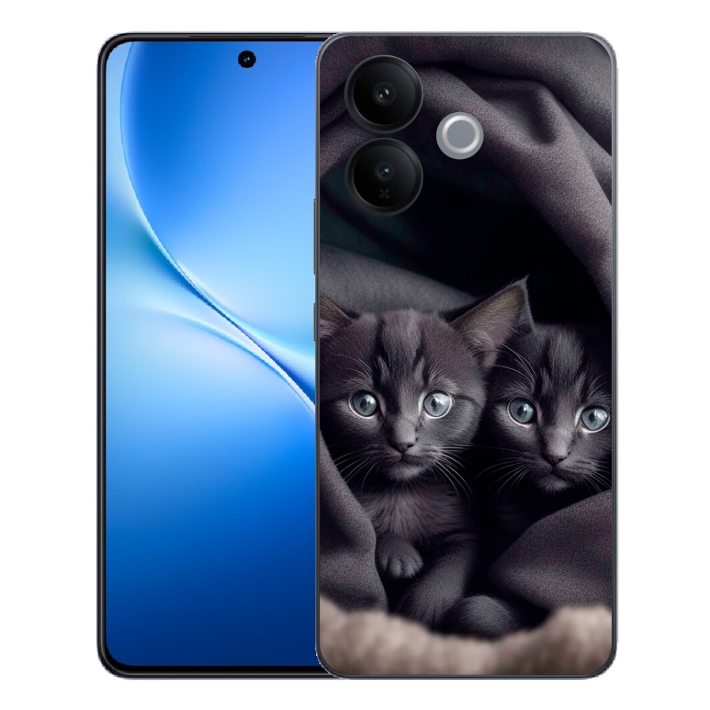 Gélový kryt mmCase na Vivo V70 Lite 5G - mačacie duo