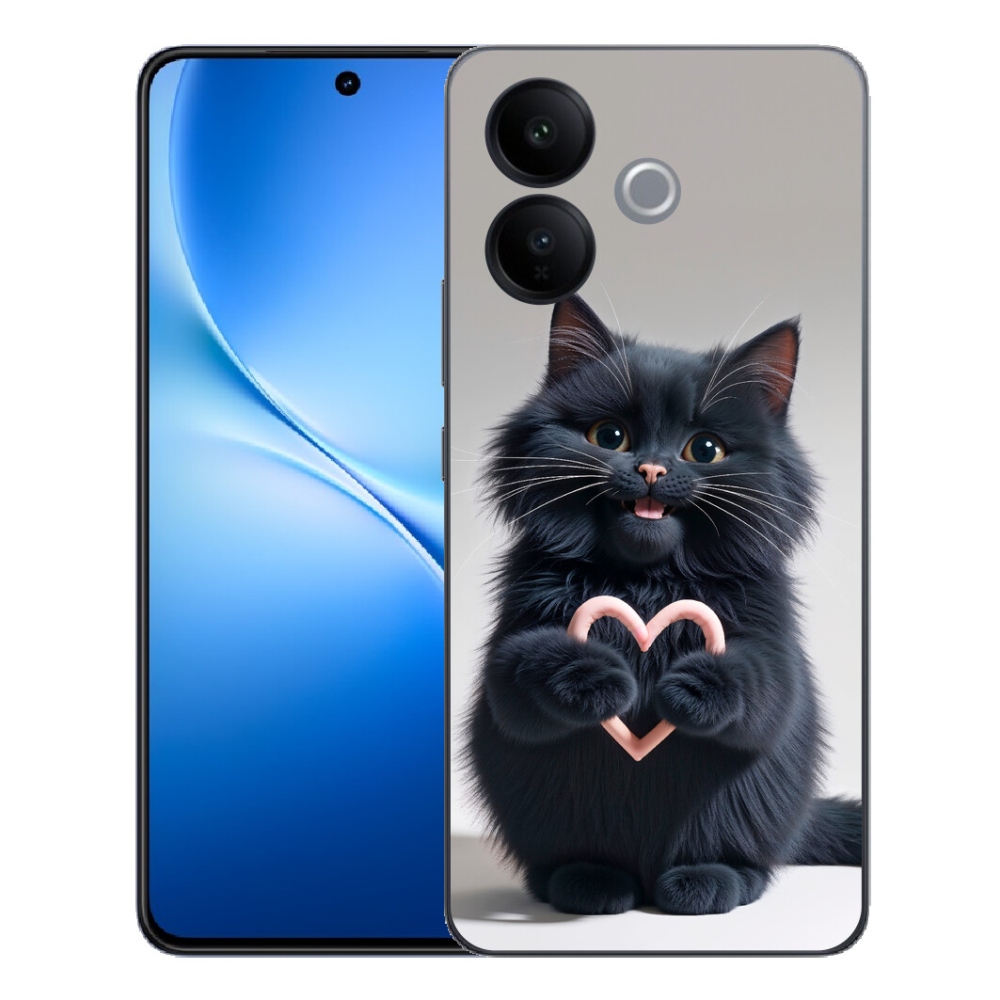 Gélový kryt mmCase na Vivo V70 Lite 5G - mačacia láska 3