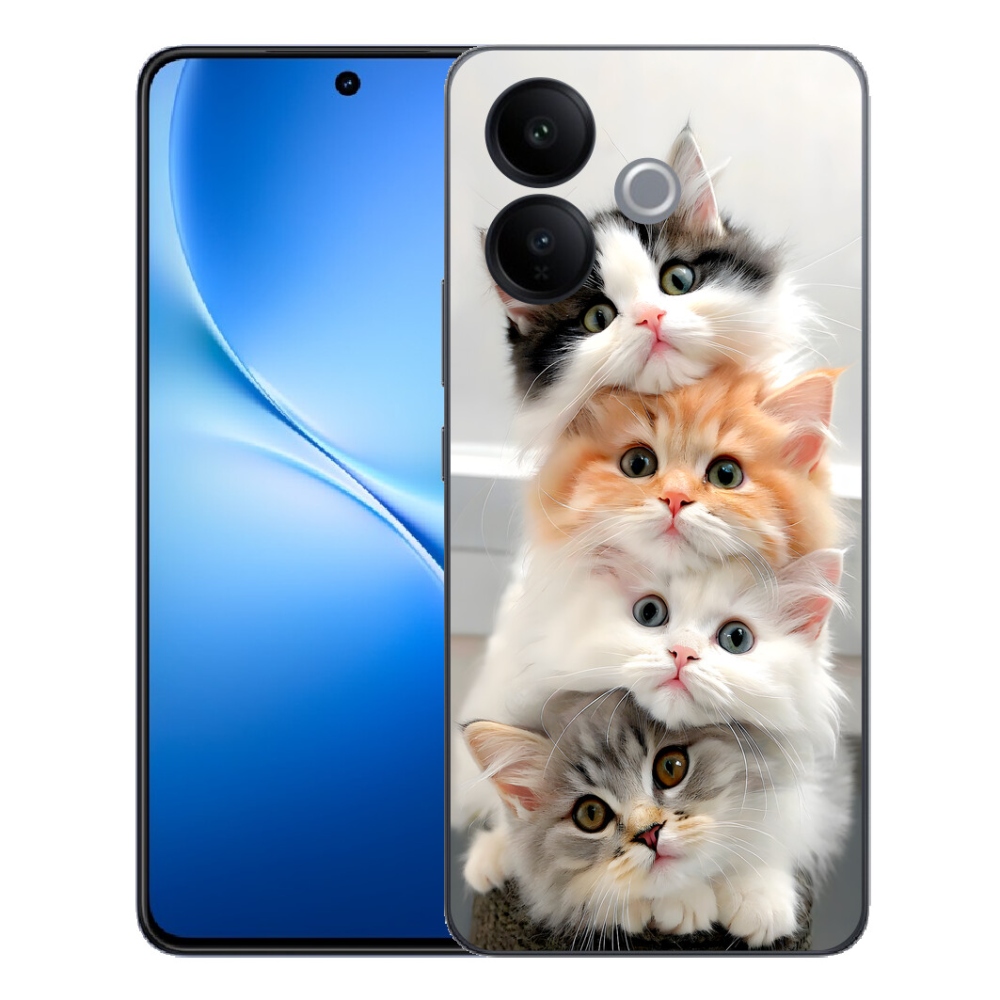 Gélový kryt mmCase na Vivo V70 Lite 5G - mačacia partia