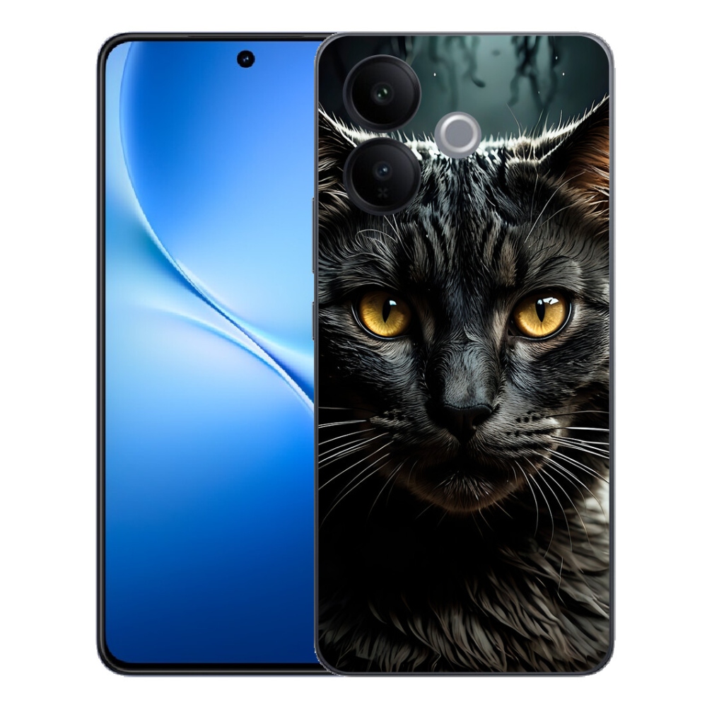 Gélový kryt mmCase na Vivo V70 Lite 5G - mačacie pohľad 3