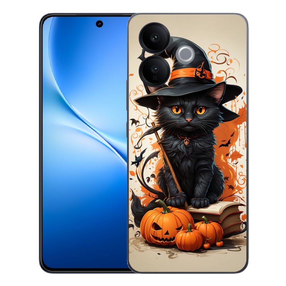 Gélový kryt mmCase na Vivo V70 Lite 5G - kocúr čarodejník
