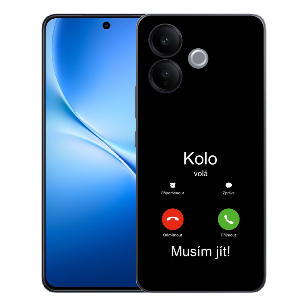 Gélový kryt mmCase na Vivo V70 Lite 5G - bicykel volá čierne pozadie
