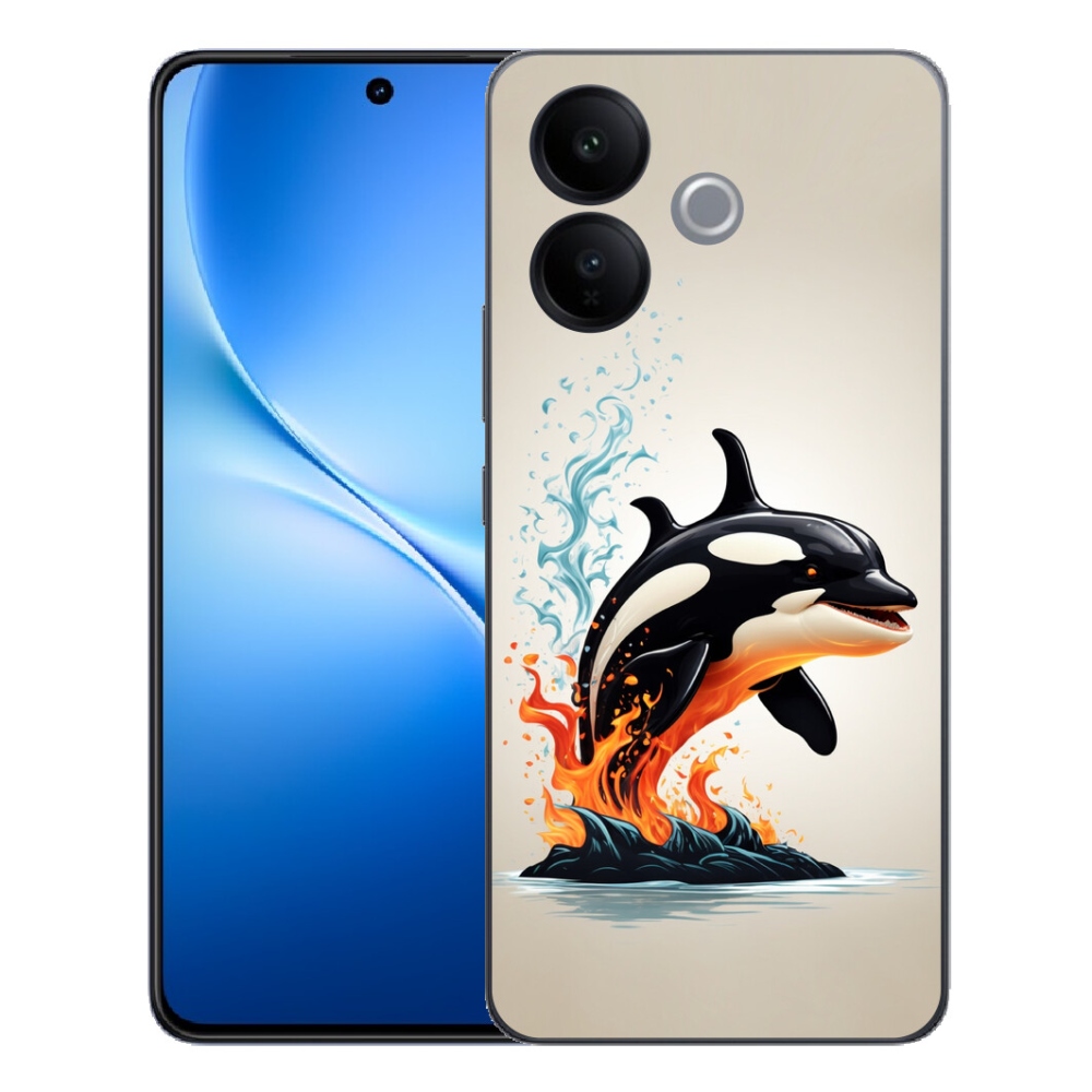 Gélový kryt mmCase na Vivo V70 Lite 5G - kosatka