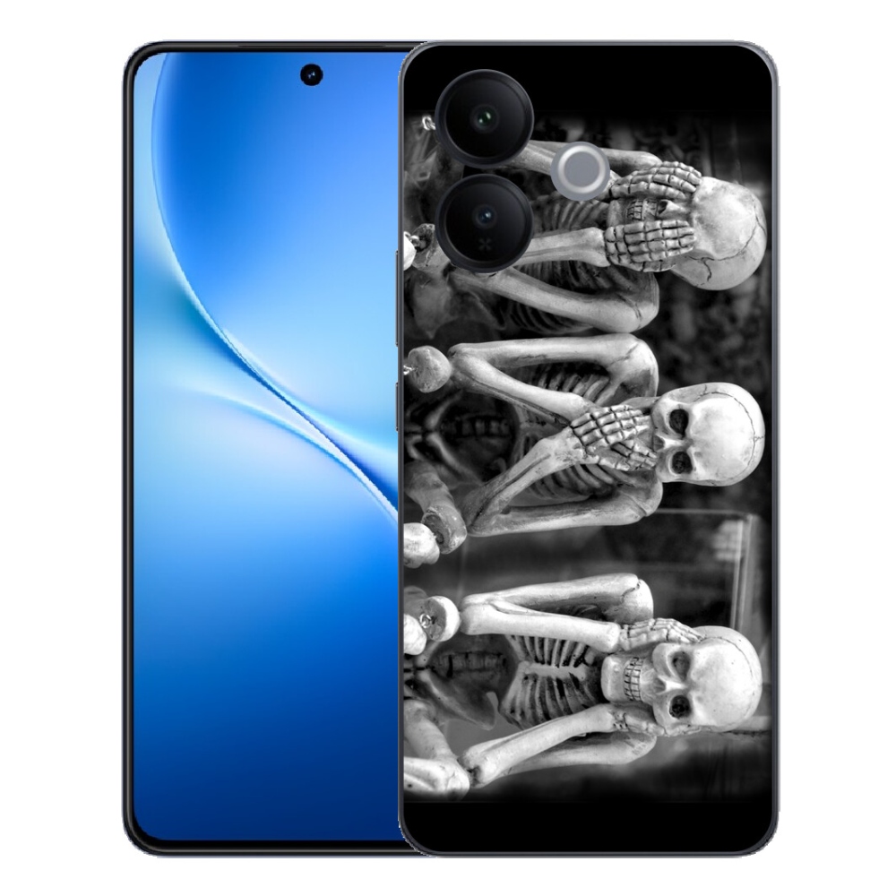 Gélový kryt mmCase na Vivo V70 Lite 5G - kostlivci