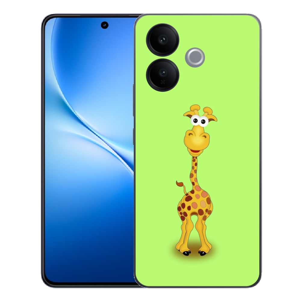 Gélový kryt mmCase na Vivo V70 Lite 5G - kreslená žirafa