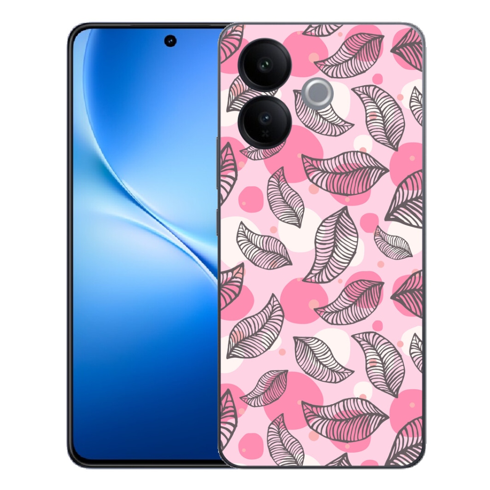 Gélový kryt mmCase na Vivo V70 Lite 5G - kreslené padajúce listy