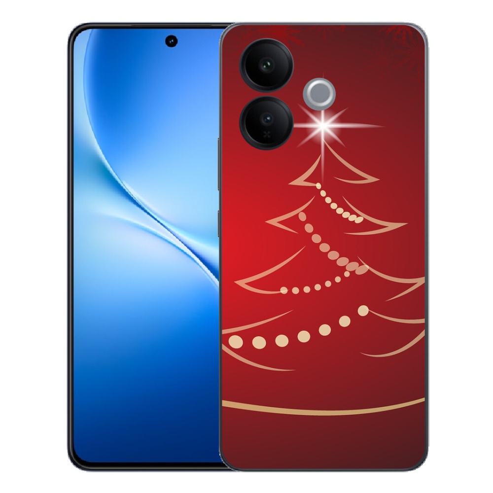 Gélový kryt mmCase na Vivo V70 Lite 5G - kreslený vianočný stromček