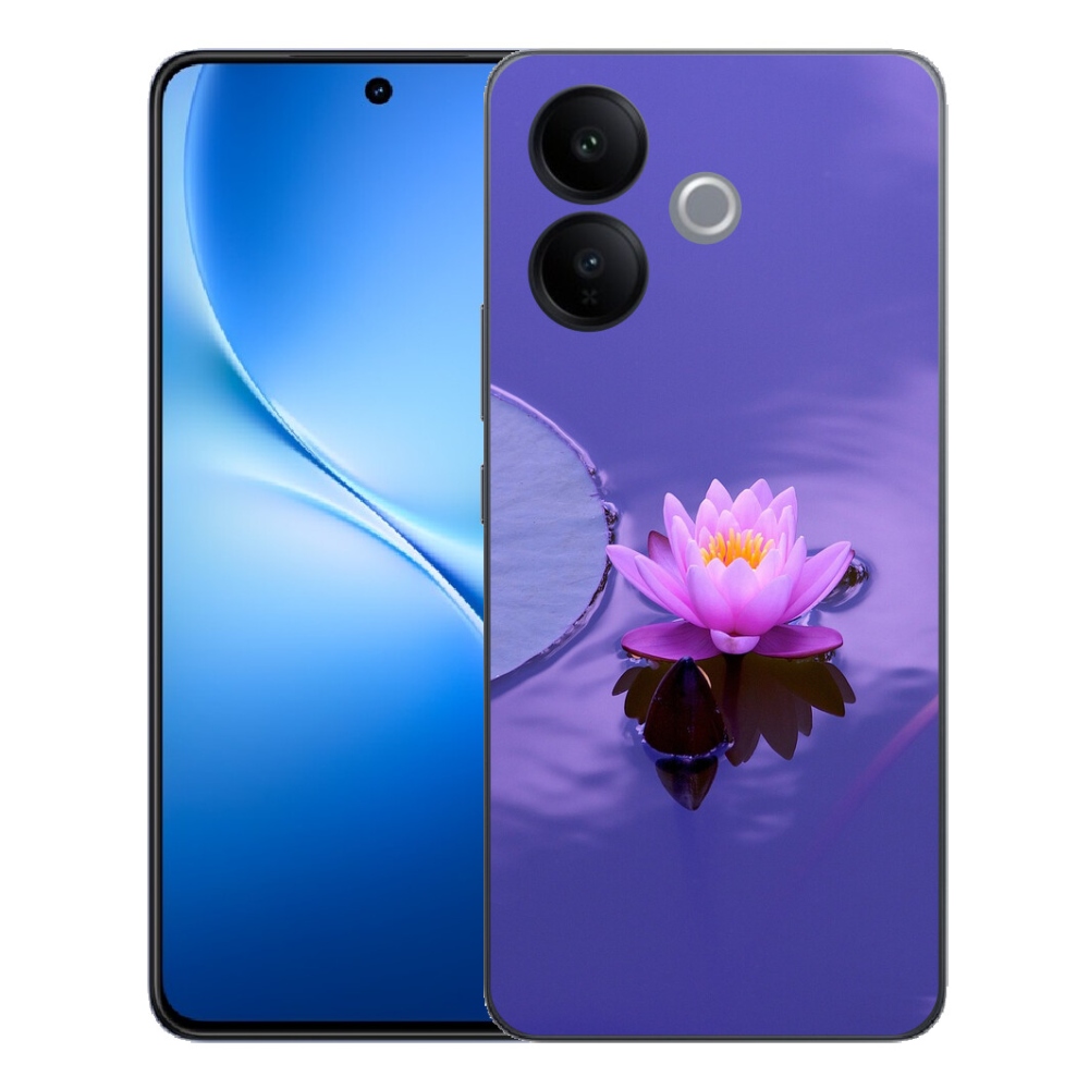 Gélový kryt mmCase na Vivo V70 Lite 5G - kvet na hladine