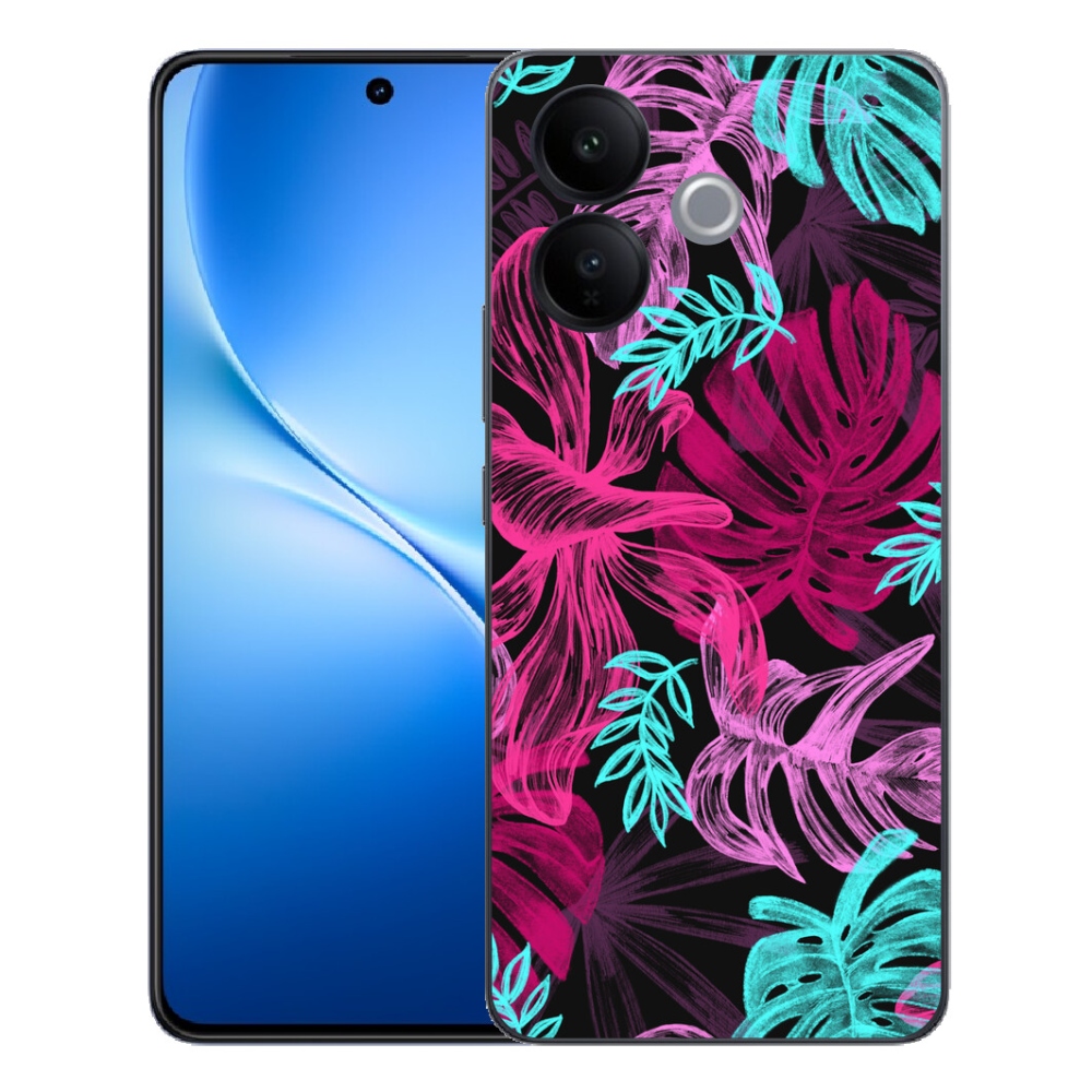 Gélový kryt mmCase na Vivo V70 Lite 5G - kvety 1