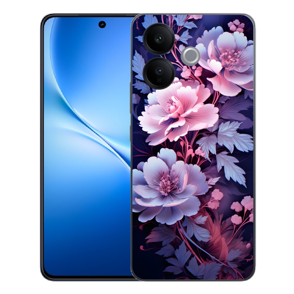 Gélový kryt mmCase na Vivo V70 Lite 5G - kvety 11