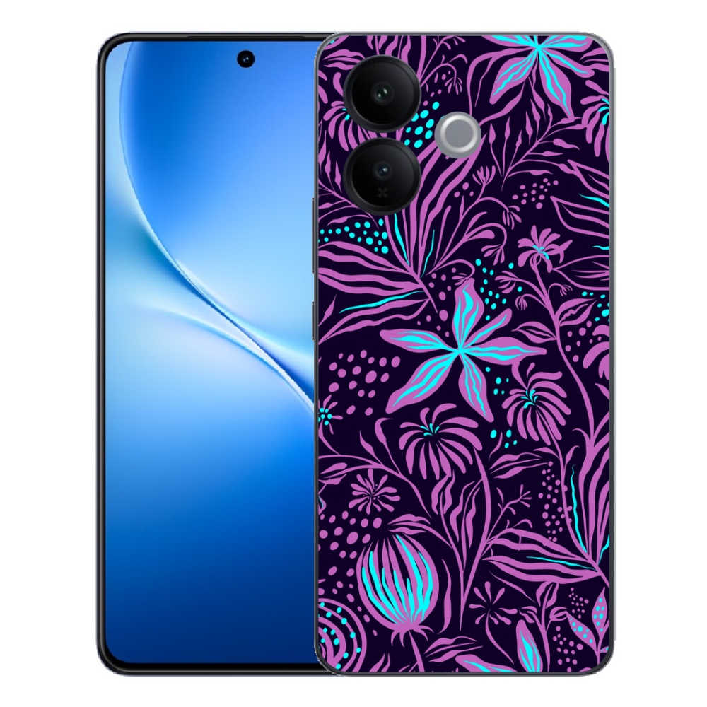 Gélový kryt mmCase na Vivo V70 Lite 5G - kvety 2