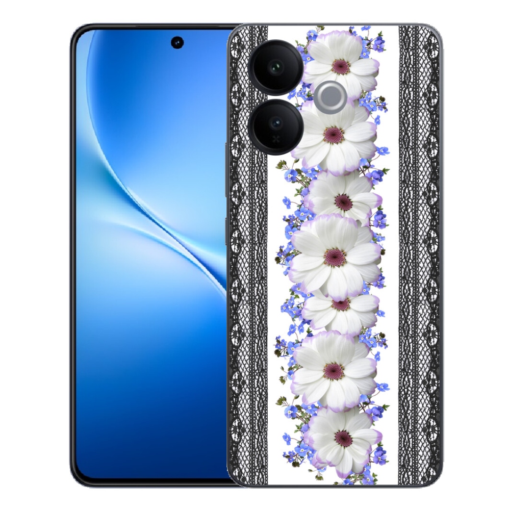 Gélový kryt mmCase na Vivo V70 Lite 5G - kvety 8