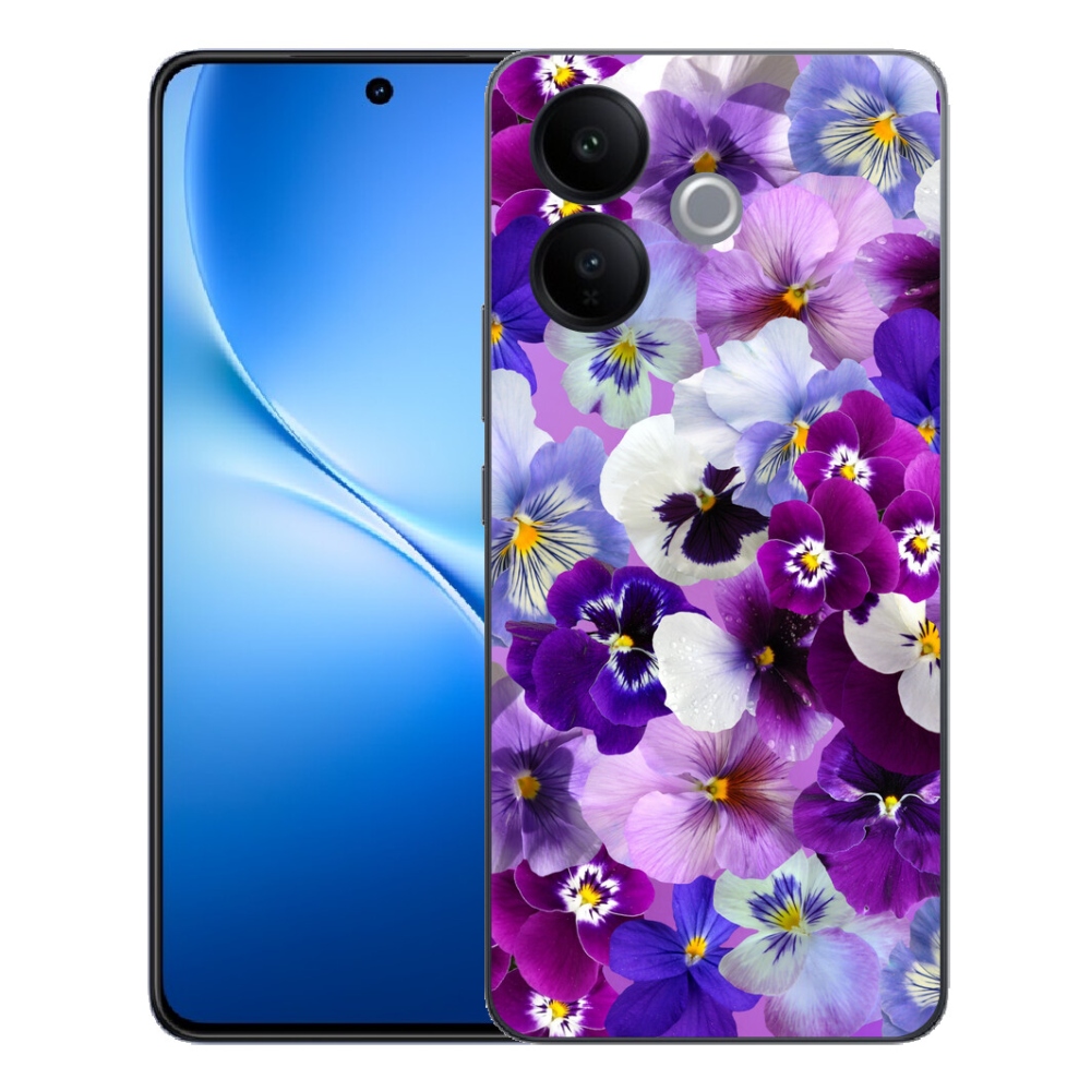 Gélový kryt mmCase na Vivo V70 Lite 5G - kvety 9