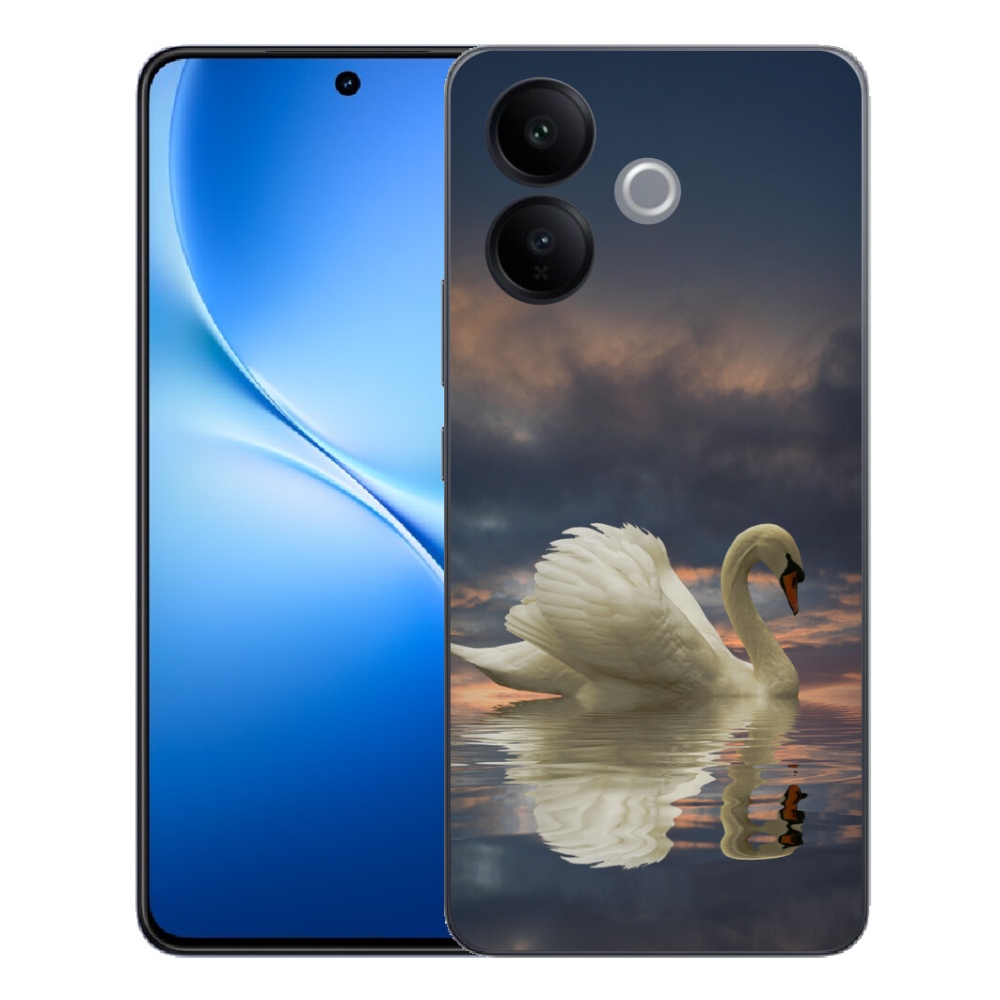Gélový kryt mmCase na Vivo V70 Lite 5G - labuť