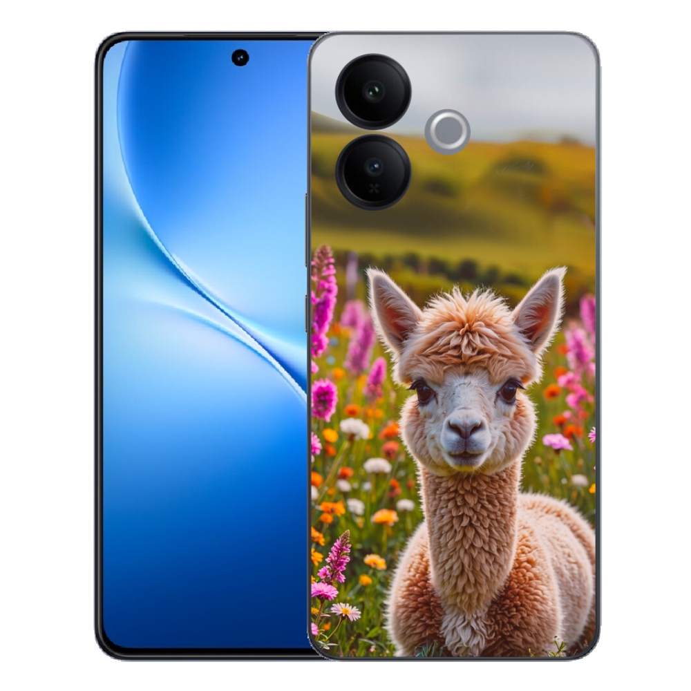 Gélový kryt mmCase na Vivo V70 Lite 5G - lama na lúke