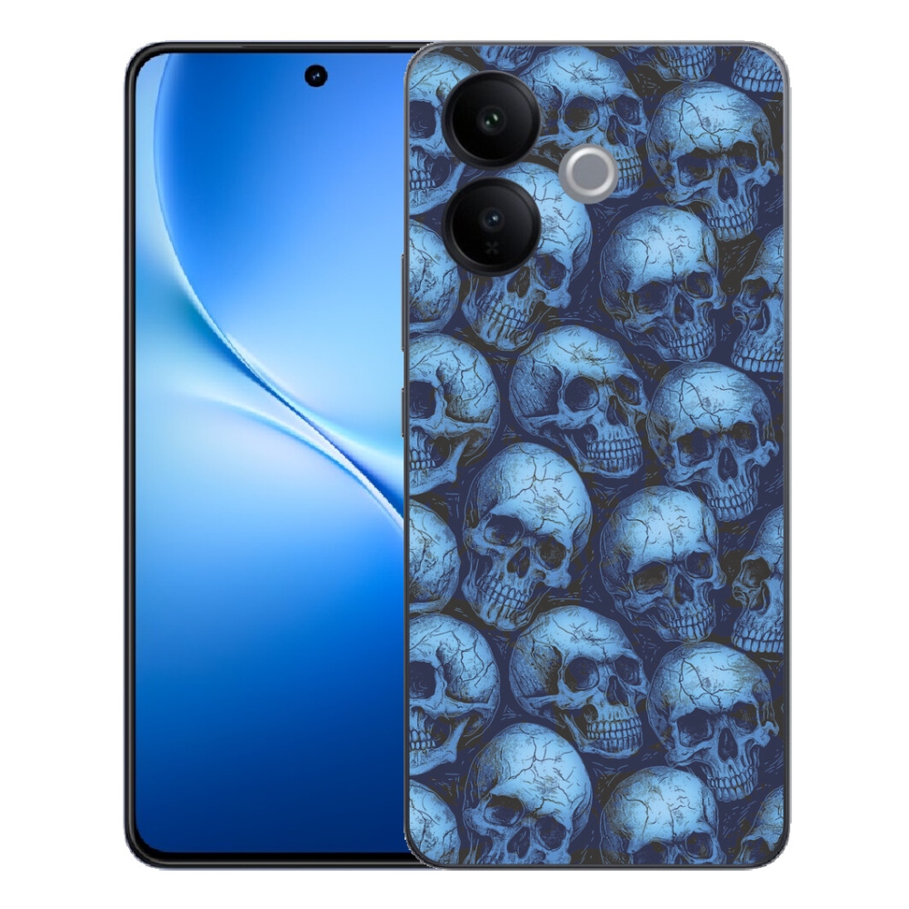 Gélový kryt mmCase na Vivo V70 Lite 5G - lebky