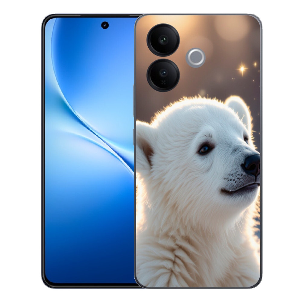 Gélový kryt mmCase na Vivo V70 Lite 5G - ľadový medveď