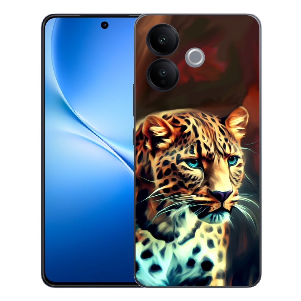 Gélový kryt mmCase na Vivo V70 Lite 5G - leopard