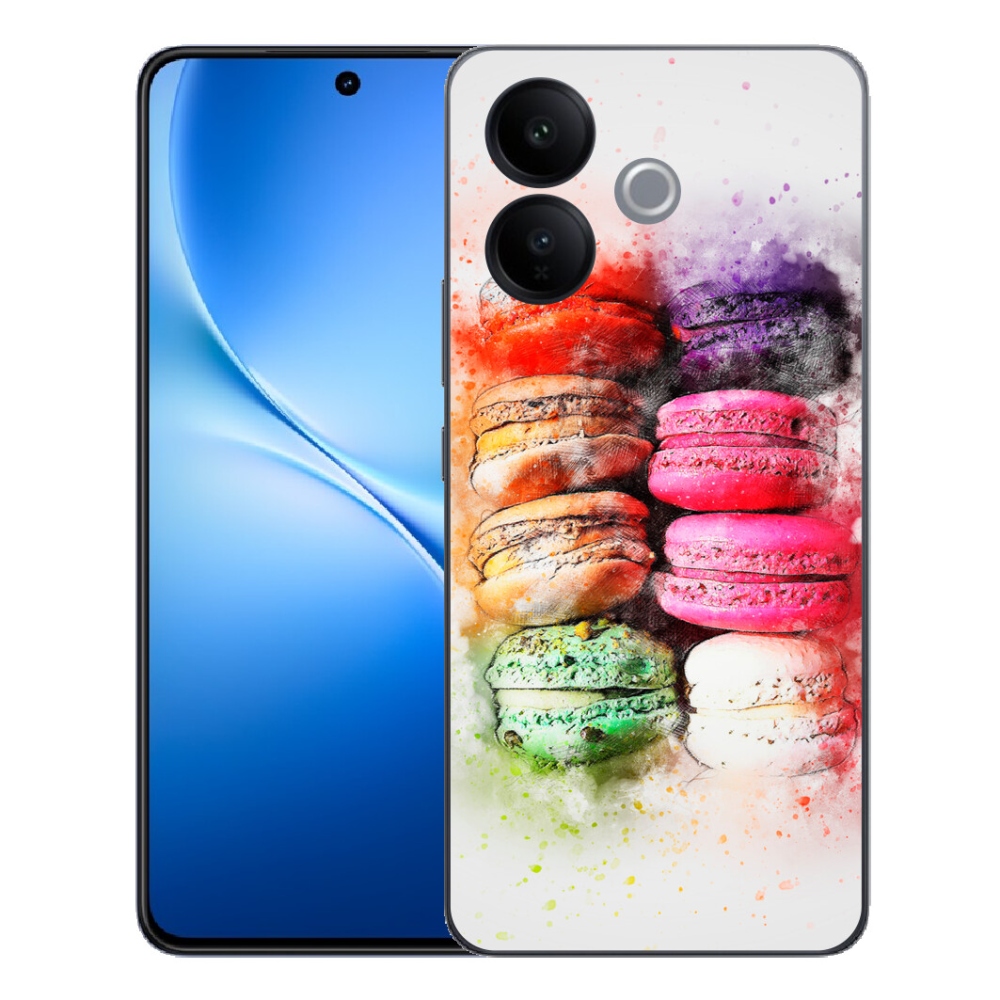 Gélový kryt mmCase na Vivo V70 Lite 5G - makrónky