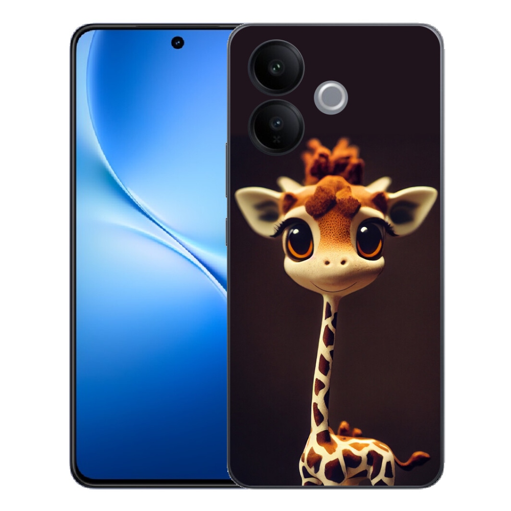 Gélový kryt mmCase na Vivo V70 Lite 5G - malá žirafa